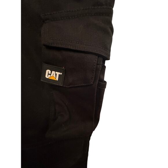 CAT Trademark Work Pants Black Cotton Blend Durable Utility Pockets W34 L30 - Picture 5 of 9